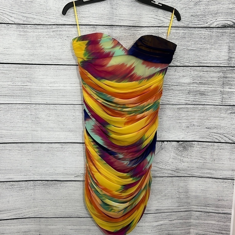 Rainbow tube dress